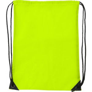 Tornazsák, poliészter, neon sárga (hátizsák)