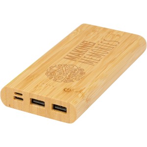 Tulda 10 000 mAh bambusz powerbank, natúr (powerbank)