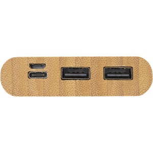 Tulda 10 000 mAh bambusz powerbank, natúr (powerbank)