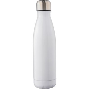 Újraacél duplafalú kulacs, 500 ml, fehér (bögre)
