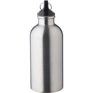 Újraacél kulacs, 400 ml, ezüst (vizespalack)