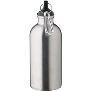 Újraacél kulacs, 400 ml, ezüst (vizespalack)