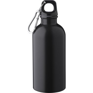 Újraacél kulacs, 400 ml, fekete (vizespalack)