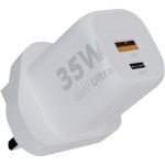 Xtorm XEC035 GaN2 Ultra fali töltő, 35 W, UK csatlakozóval, fehér (12440801)